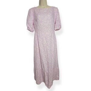 Who What Wear  Floral Orchid Bouquet Maxi Dress Small